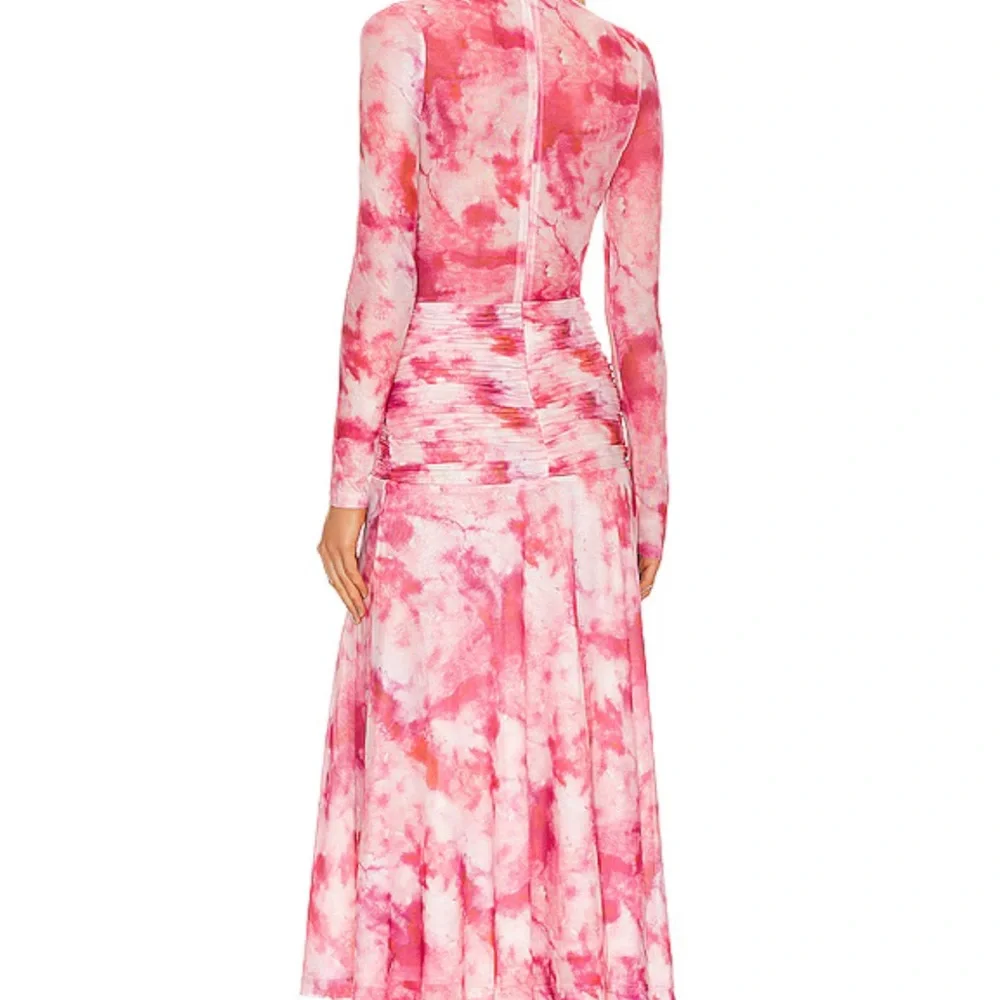 Bardot Lea Midi Dress in Pink Tie Dye Small NWOT - Picture 4 of 8